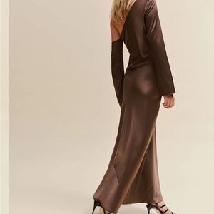 Reformation Agustina Satin Dress